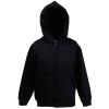 Kids classic hooded sweatshirt jacket Black