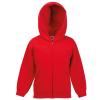 Kids classic hooded sweatshirt jacket Red