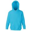 Kids classic hooded sweatshirt Azure Blue