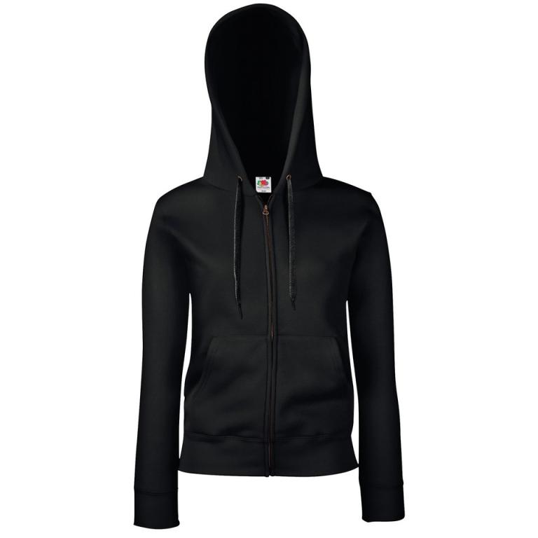 Women's premium 70/30 hooded sweatshirt jacket Black