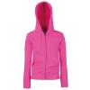 Women's premium 70/30 hooded sweatshirt jacket Fuchsia