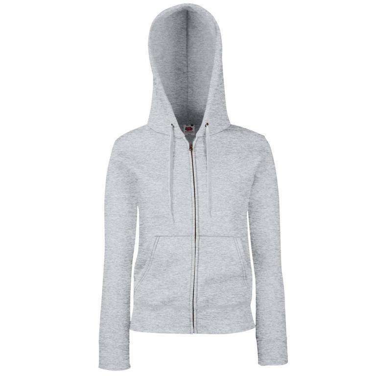 Women's premium 70/30 hooded sweatshirt jacket Heather Grey