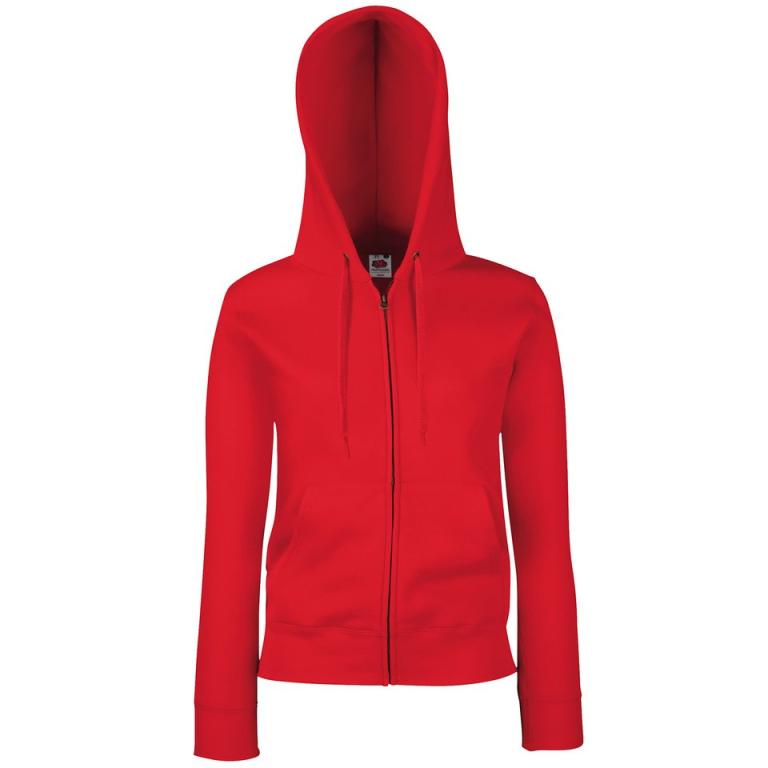 Women's premium 70/30 hooded sweatshirt jacket Red