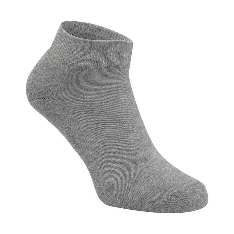 Quarter socks (3 pairs) Heather Grey/Black/White