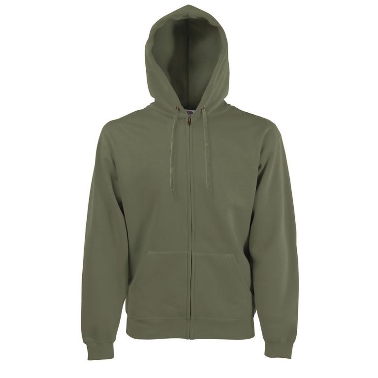Premium 70/30 hooded sweatshirt jacket Classic Olive