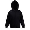 Kids premium hooded sweatshirt jacket Black