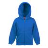 Kids premium hooded sweatshirt jacket Royal Blue