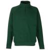 Premium 70/30 zip-neck sweatshirt Bottle Green