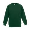 Premium 70/30 kids raglan sweatshirt Bottle Green