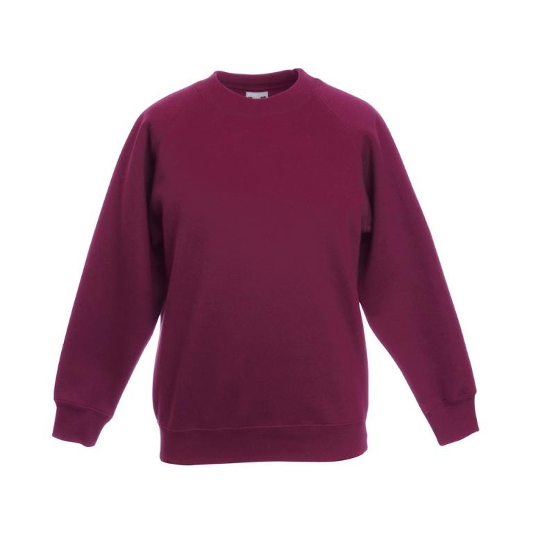 Premium 70/30 kids raglan sweatshirt Burgundy