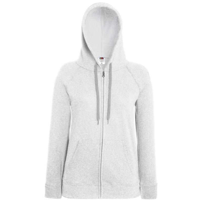 Women's lightweight hooded sweatshirt jacket Heather Grey
