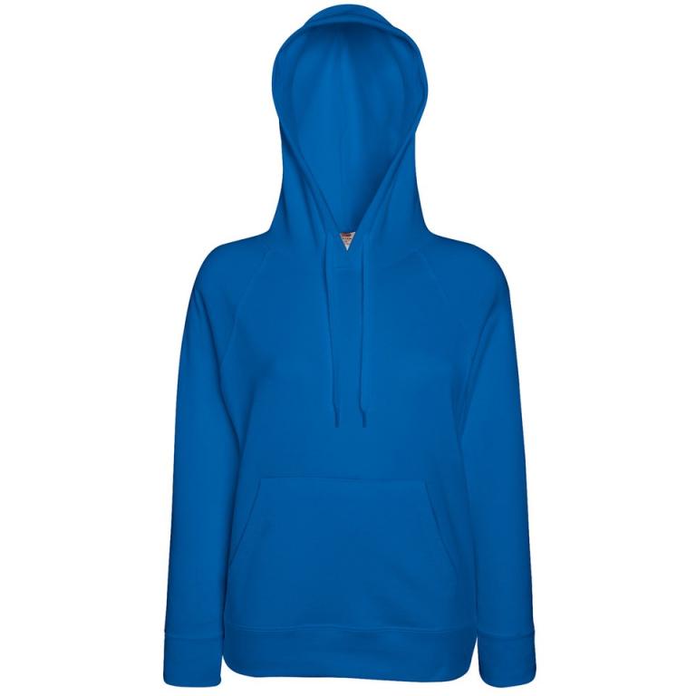 Lady-fit lightweight hooded sweatshirt Royal Blue