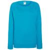 Women's lightweight raglan sweatshirt Azure Blue