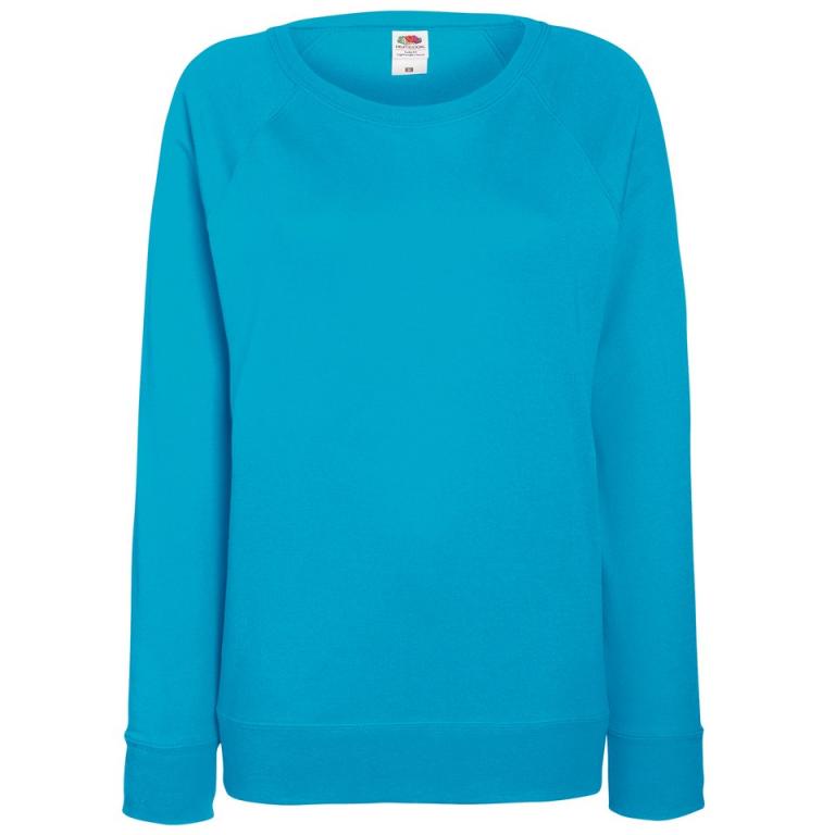 Women's lightweight raglan sweatshirt Azure Blue