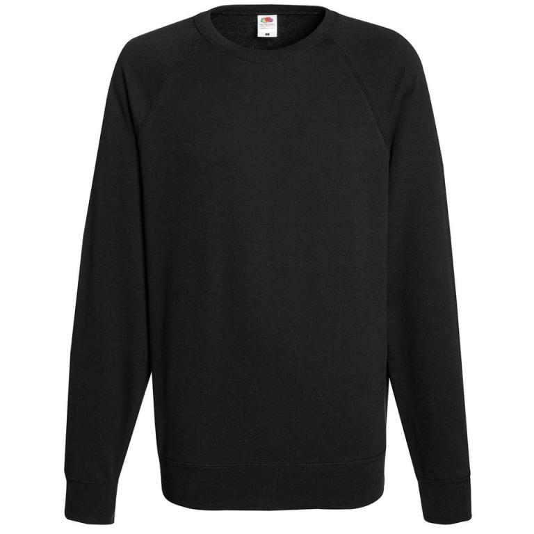 Lightweight raglan sweatshirt Black