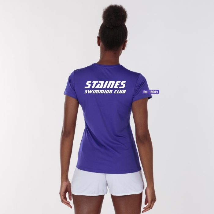 Staines Swimming Club Poly T-Shirt (Ladies Fit)