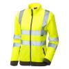 Hollicombe ISO 20471 Class 2 Women's Zipped Sweatshirt Yellow