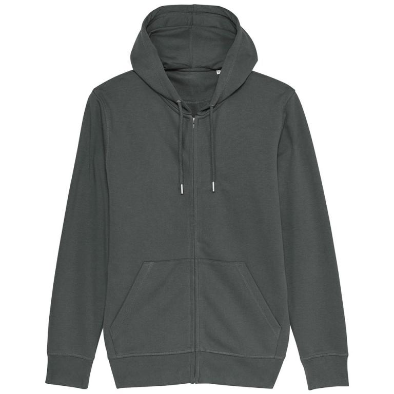 Unisex Connector essential zip-thru hoodie sweatshirt (STSU820) Anthracite