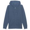 Unisex Connector essential zip-thru hoodie sweatshirt (STSU820) Dark Heather Blue