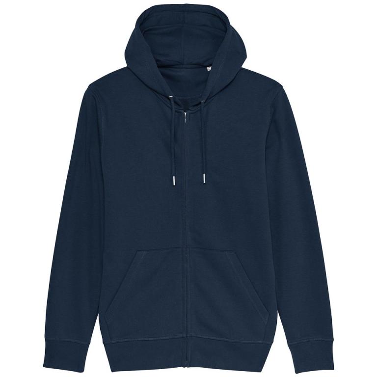 Unisex Connector essential zip-thru hoodie sweatshirt (STSU820) French Navy