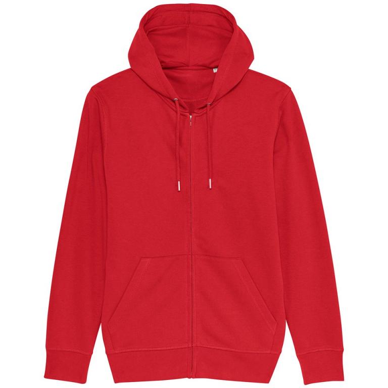 Unisex Connector essential zip-thru hoodie sweatshirt (STSU820) Red