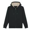 Warmer unisex Sherpa lined zip-thru hoodie  (STSU715) Black