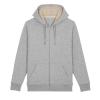 Warmer unisex Sherpa lined zip-thru hoodie  (STSU715) Heather Grey