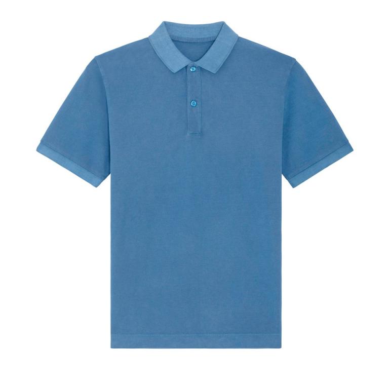 Prepster Vintage unisex short sleeve polo (STPU335) Garment Dyed Cadet Blue