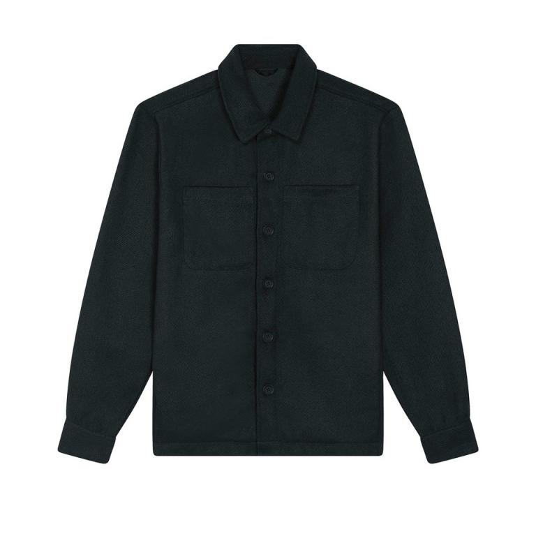 Unisex River shirt jacket (STJU845) Black