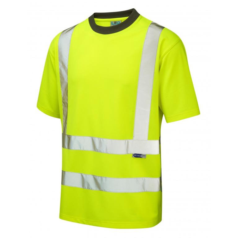 Braunton ISO 20471 Cl 2 Coolviz T-Shirt (Ecoviz) Yellow