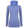 Women's seamless hoodie Blue Marl