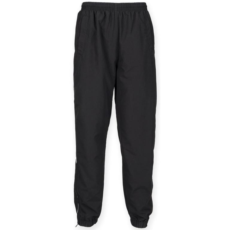 Piped track bottoms Black/White Piping