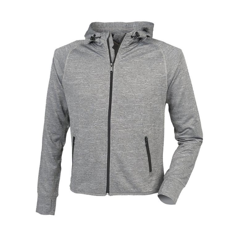 Hoodie with reflective tape Grey Marl