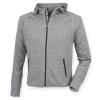 Women's hoodie with reflective tape Grey Marl