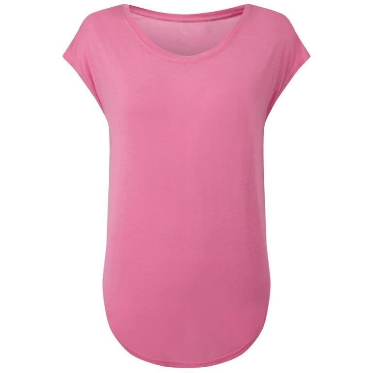 Women's TriDri® yoga cap sleeve top Candy Pink