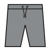 Men's TriDri® jogger shorts Heather Grey