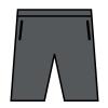 Women's TriDri® jogger shorts Charcoal