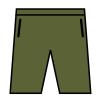 Women's TriDri® jogger shorts Olive