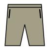 Women's TriDri® jogger shorts Sage Green