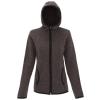 Women's TriDri® melange knit fleece jacket Charcoal/Black Fleck