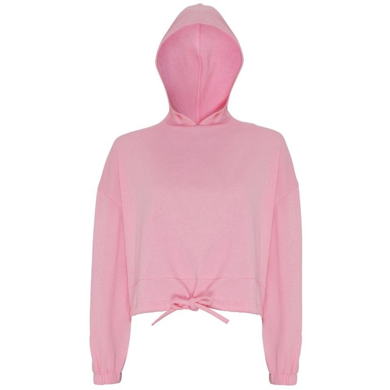 Women's TriDri® cropped oversize hoodie Light Pink