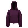 Women's TriDri® cropped oversize hoodie Mulberry