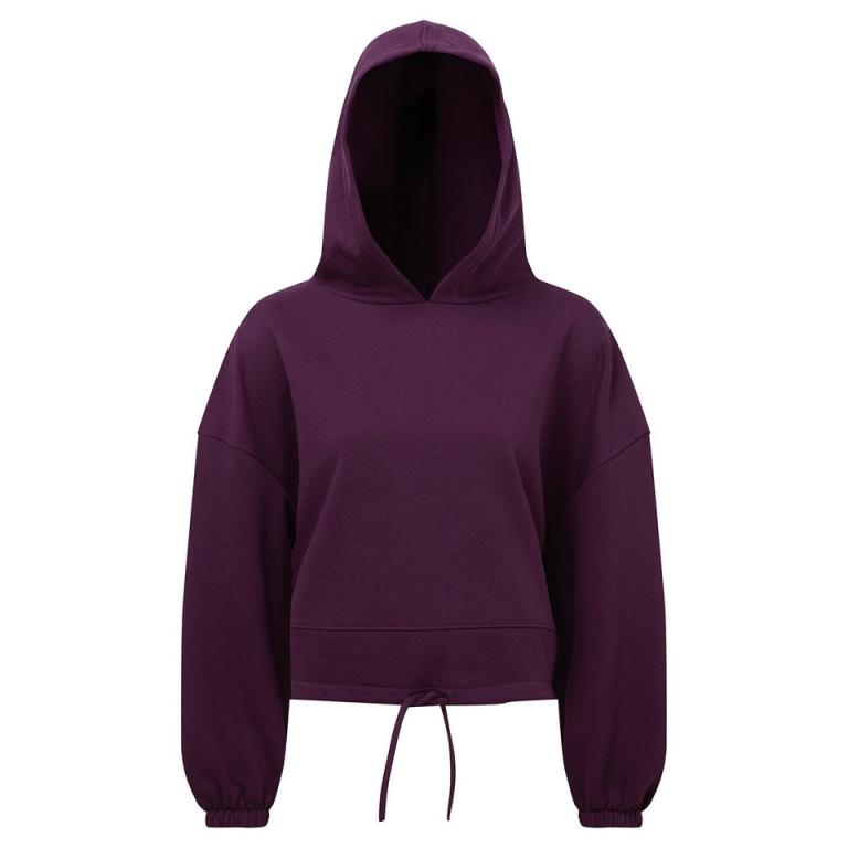 Women's TriDri® cropped oversize hoodie Mulberry
