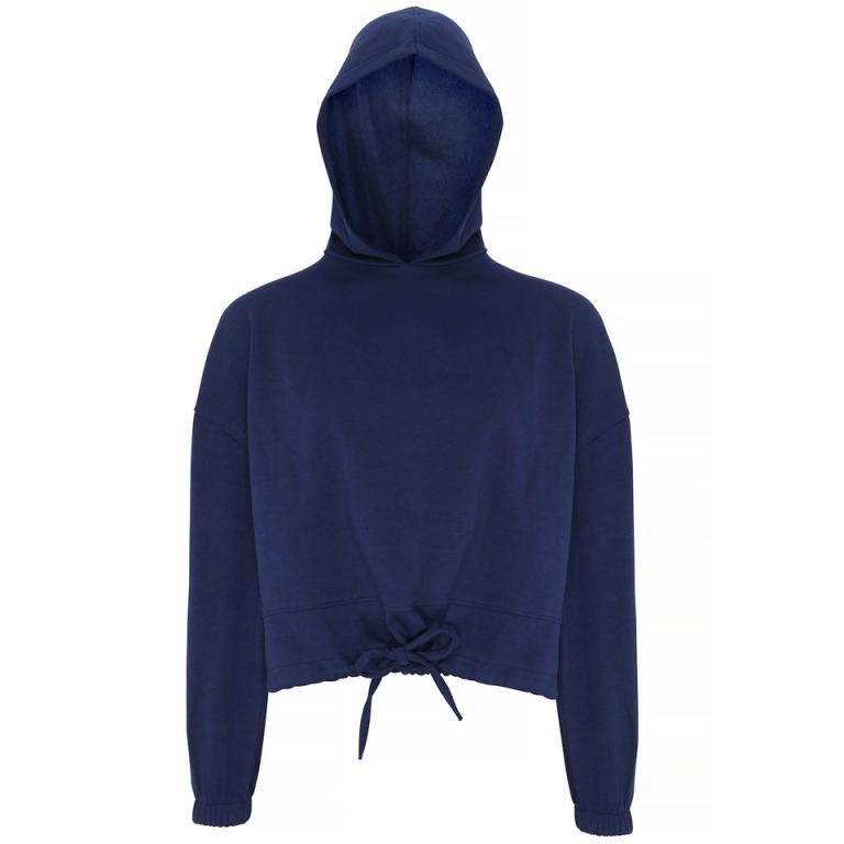 Women's TriDri® cropped oversize hoodie Navy