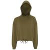 Women's TriDri® cropped oversize hoodie Olive