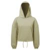 Women's TriDri® cropped oversize hoodie Sage Green