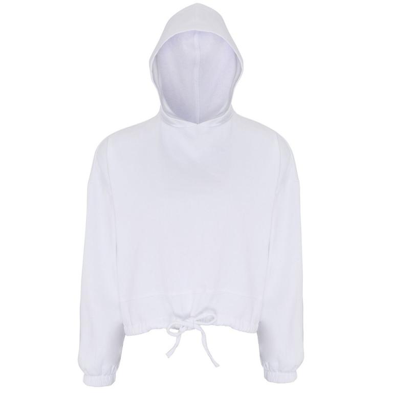 Women's TriDri® cropped oversize hoodie White
