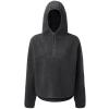 Women's TriDri® sherpa 1/4 zip hoodie Charcoal