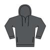 Men's TriDri® microfleece hoodie Charcoal