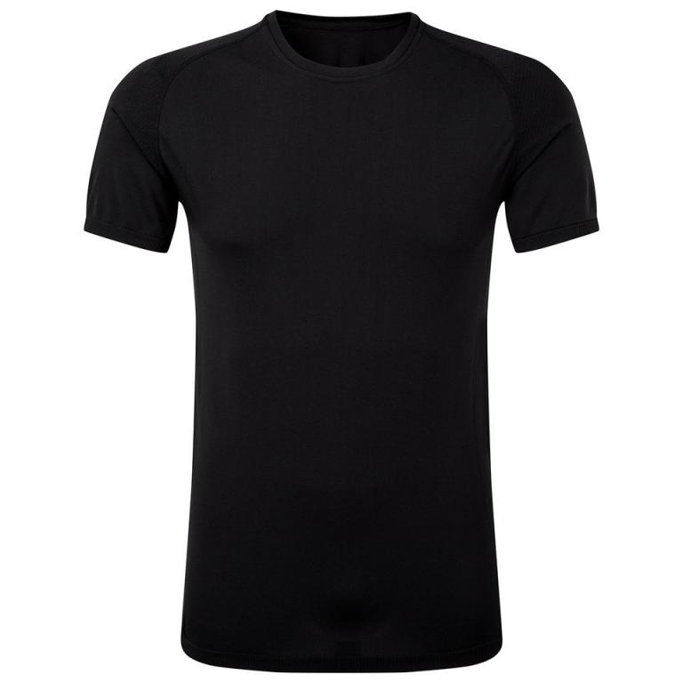 TriDri® Seamless '3D fit' multi-sport performance short sleeve top Full Black